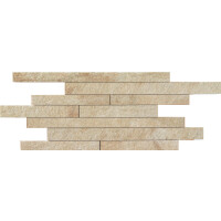 Multiquartz - Beige   Mosaic tile  Muretto 30x60cm  9,5mm