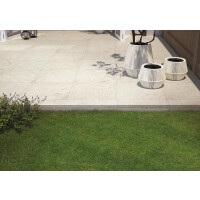 Multiquartz20 - White  Terrassenfliese  60x60cm  20mm