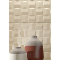 Pottery Wall - Champagne  Wandfliese STR CUBE 3D 25x76cm   9mm