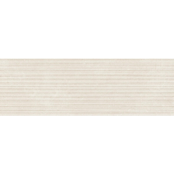 Stream Wall - Ivory  Wandfliese STR FIBER 3D 25x76cm   9mm