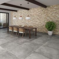 Meteora - Grigio   Pavimento e rivestimento   90x90cm  9,5mm  STRUTT