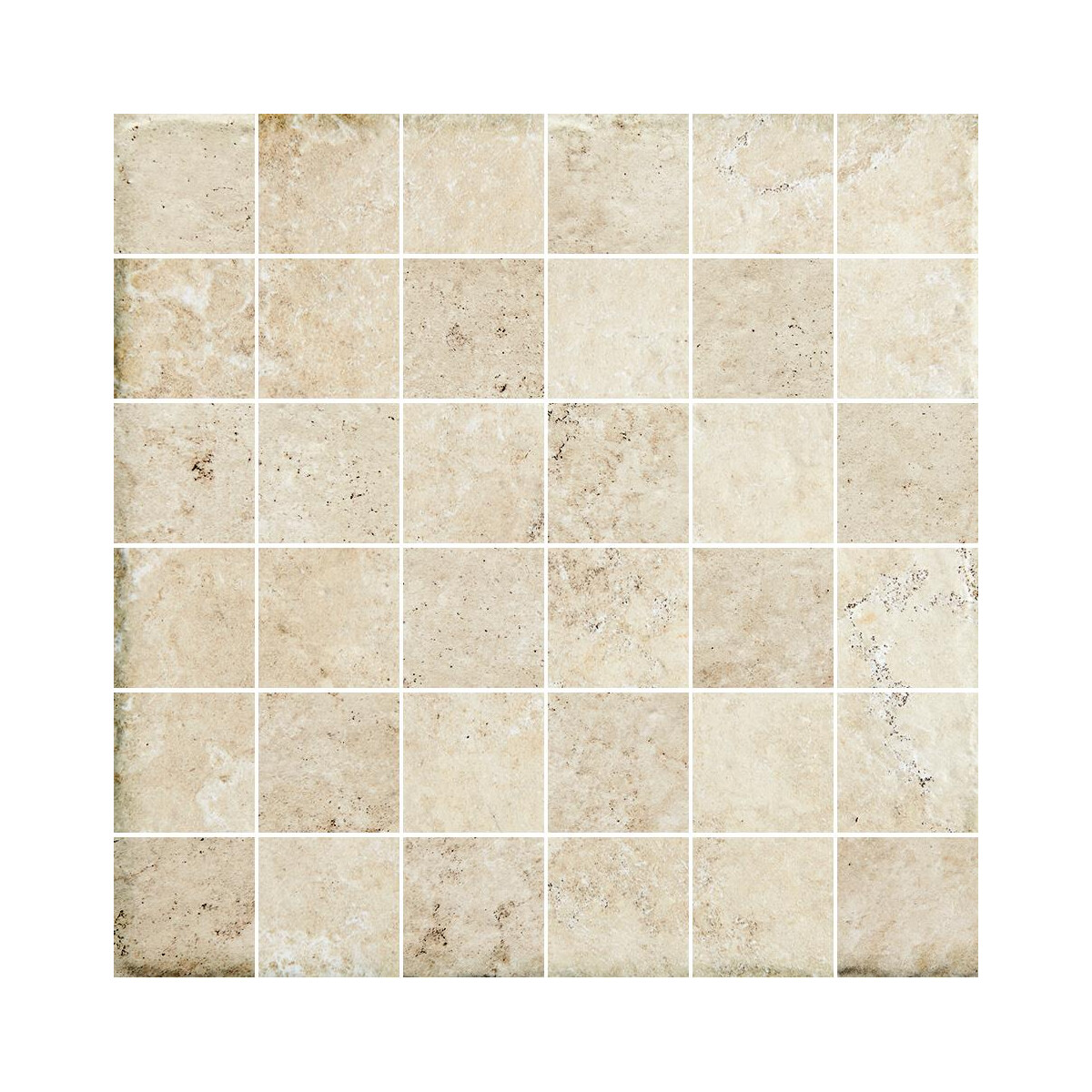 La Leccese - Almond   Mosaic tile  "Burattato"...