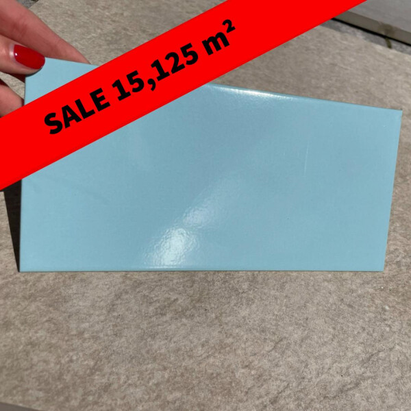 Agrob -  Floor and wall tile - Blue - 25x12,5cm - 6mm - Complete package with 15,125m²