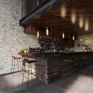 Cantina - Floor and wall - Brick