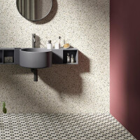 Frammenti - Azzurro   Floor and wall tile "Fiore" 20x20cm  8,5mm