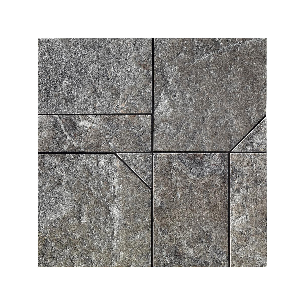 Stone Edition - Breccia Grey   Mosaikfliese   30x30cm  8,5mm