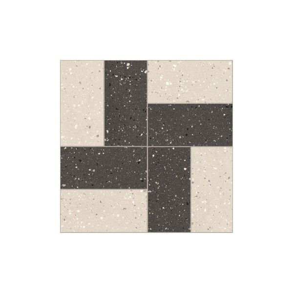 Earthtech Carbon_Flakes/Pumice_Flakes  Piastrella decorativa  "Twist" 30x30cm  9mm