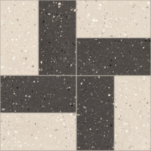 Earthtech Carbon_Flakes/Pumice_Flakes  Piastrella decorativa  "Twist" 30x30cm  9mm