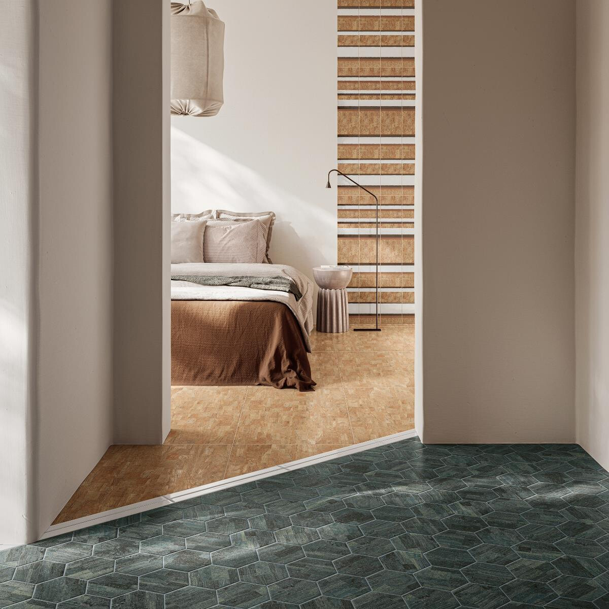 Sughero - Floor and wall tiles - Esagona - 10mm