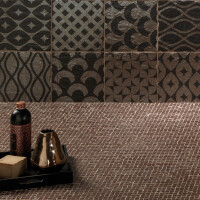 Le Ossidiane Bronzo  Mosaikfliese  "Spacco" 30x30cm  11,5mm  LUC