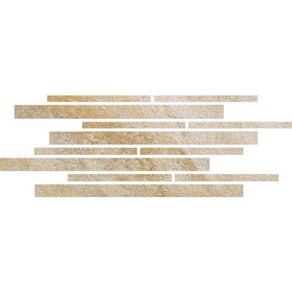 Stonequartz - Beige  Mosaikfliese  "LIST"   30x60cm  MATT